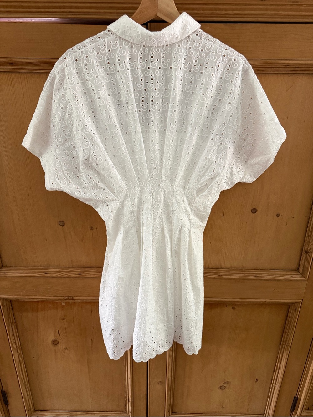 Anthropologie Exquise Tobie Eyelet Mini Shirtdress - Picture 6 of 6
